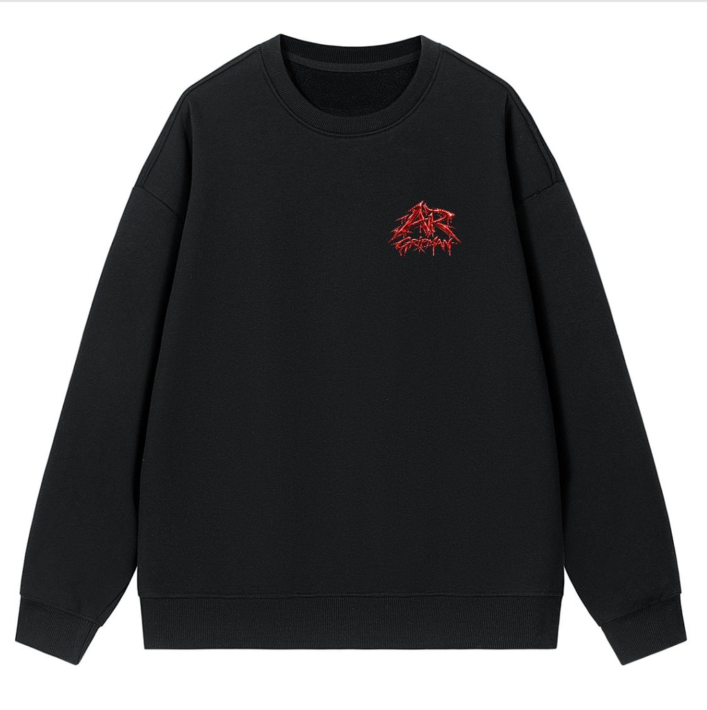 Black Crewneck Sweartshirt by - AR GRIPMAN