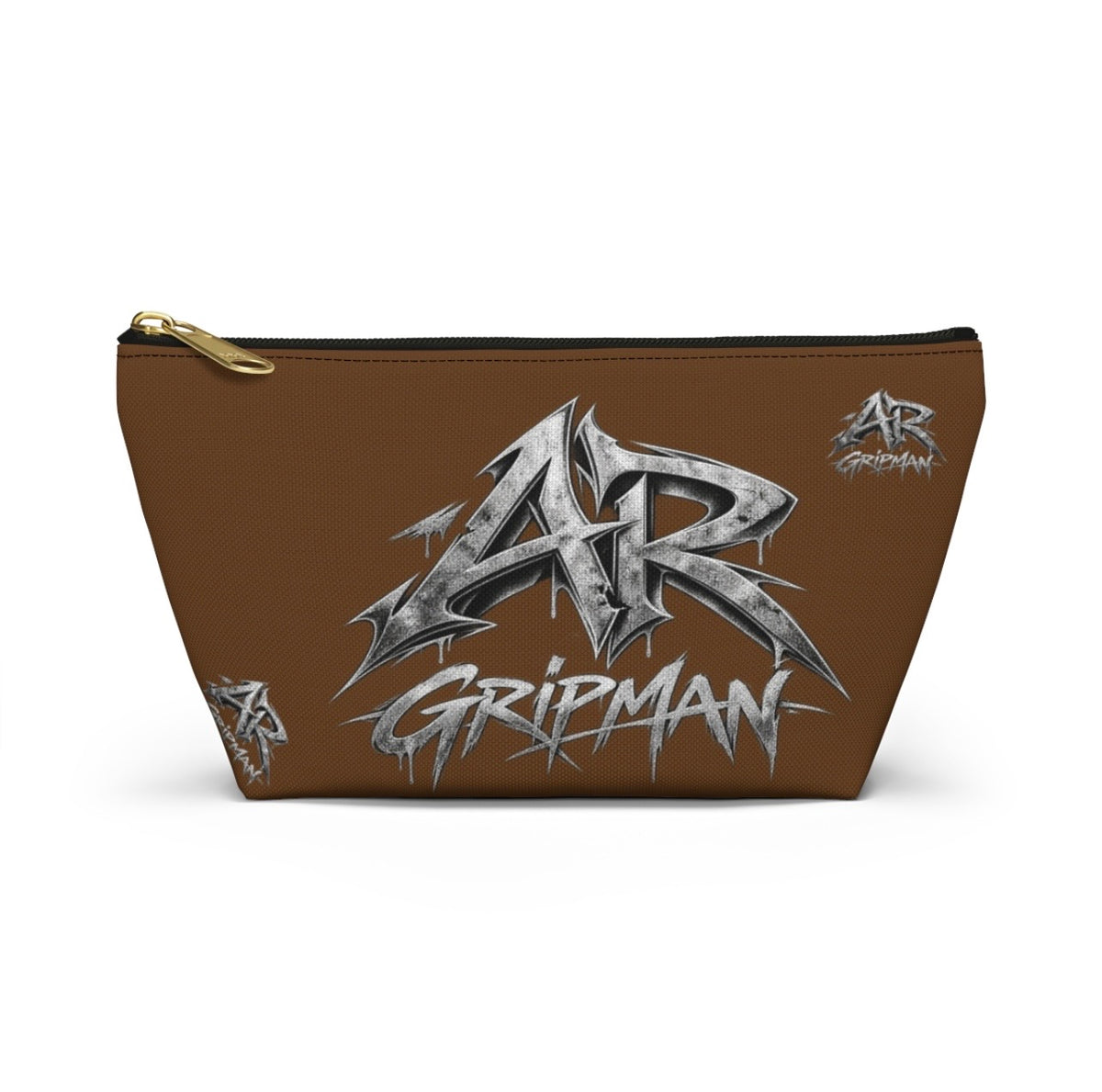 Brown Cosmetic Bag Unisex by - AR GRIPMAN