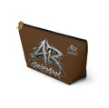Brown Cosmetic Bag Unisex by - AR GRIPMAN