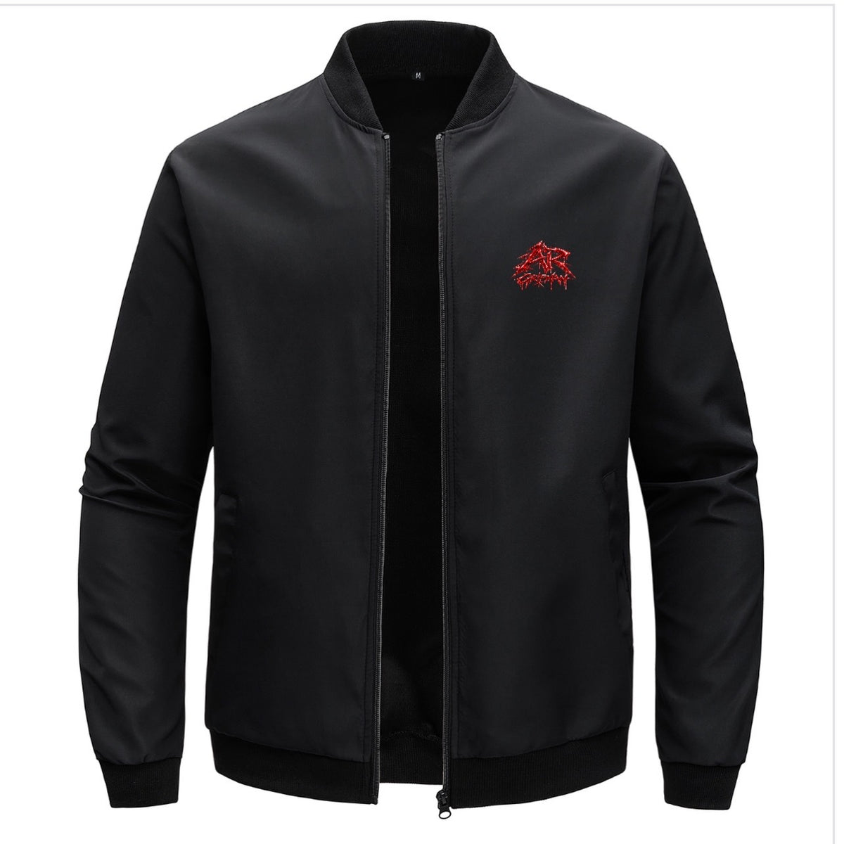 Man Winter Black-Bumper Jacket by - AR GRIPMAN.