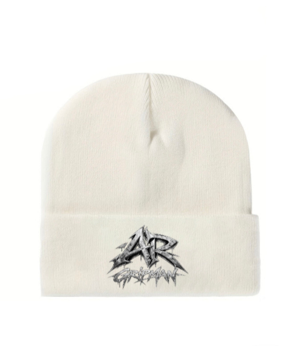 White Beanie by - AR GRIPMAN