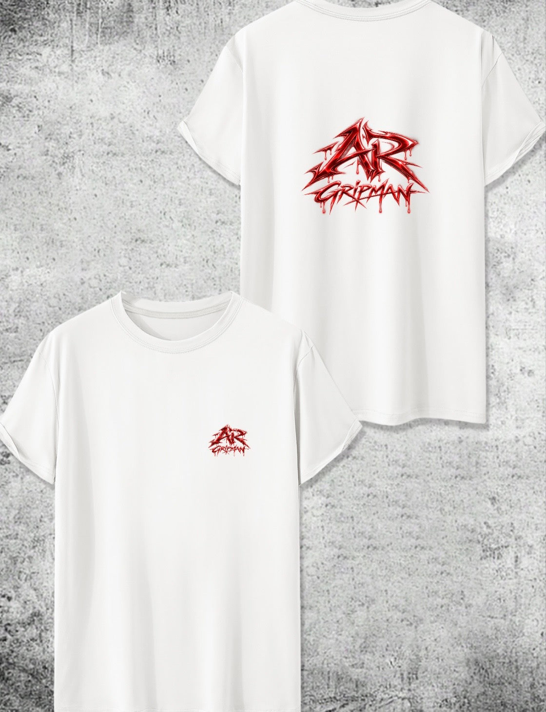 Summer White T-Shirt by - AR GRIPMAN