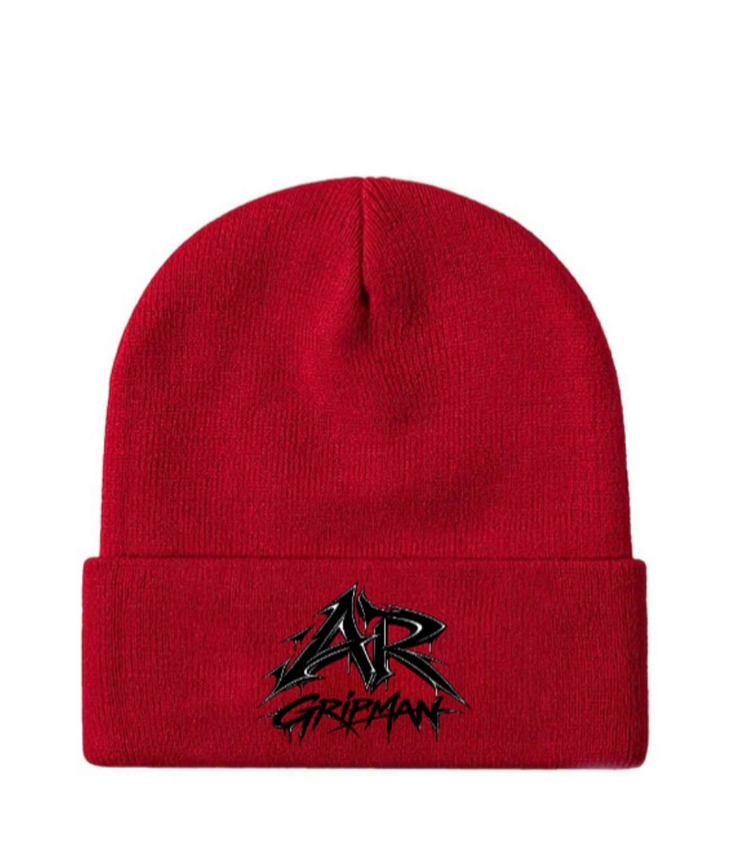 Red beanie by - AR GRIPMAN