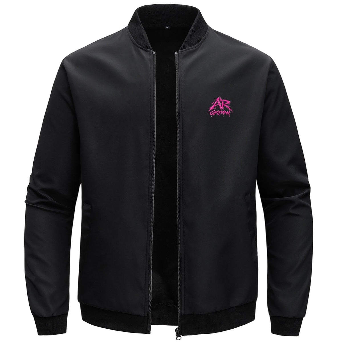Man Winter Black-Bumper Jacket by - AR GRIPMAN.