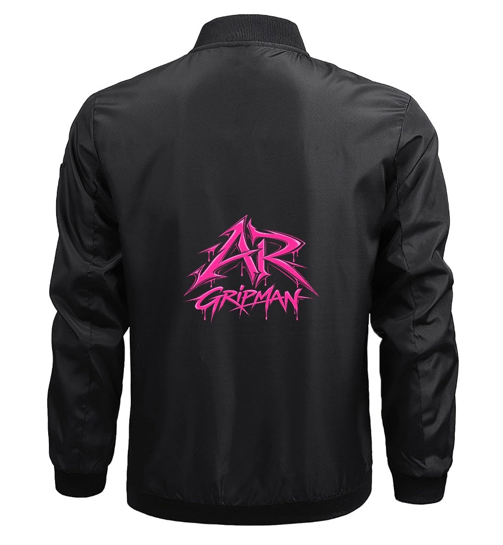 Man Winter Black-Bumper Jacket by - AR GRIPMAN