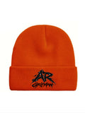 Orange Beanie by - AR GRIPMAN