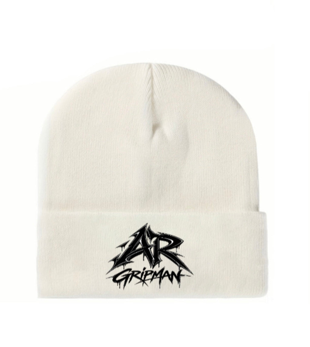 White Beanie by - AR GRIPMAN