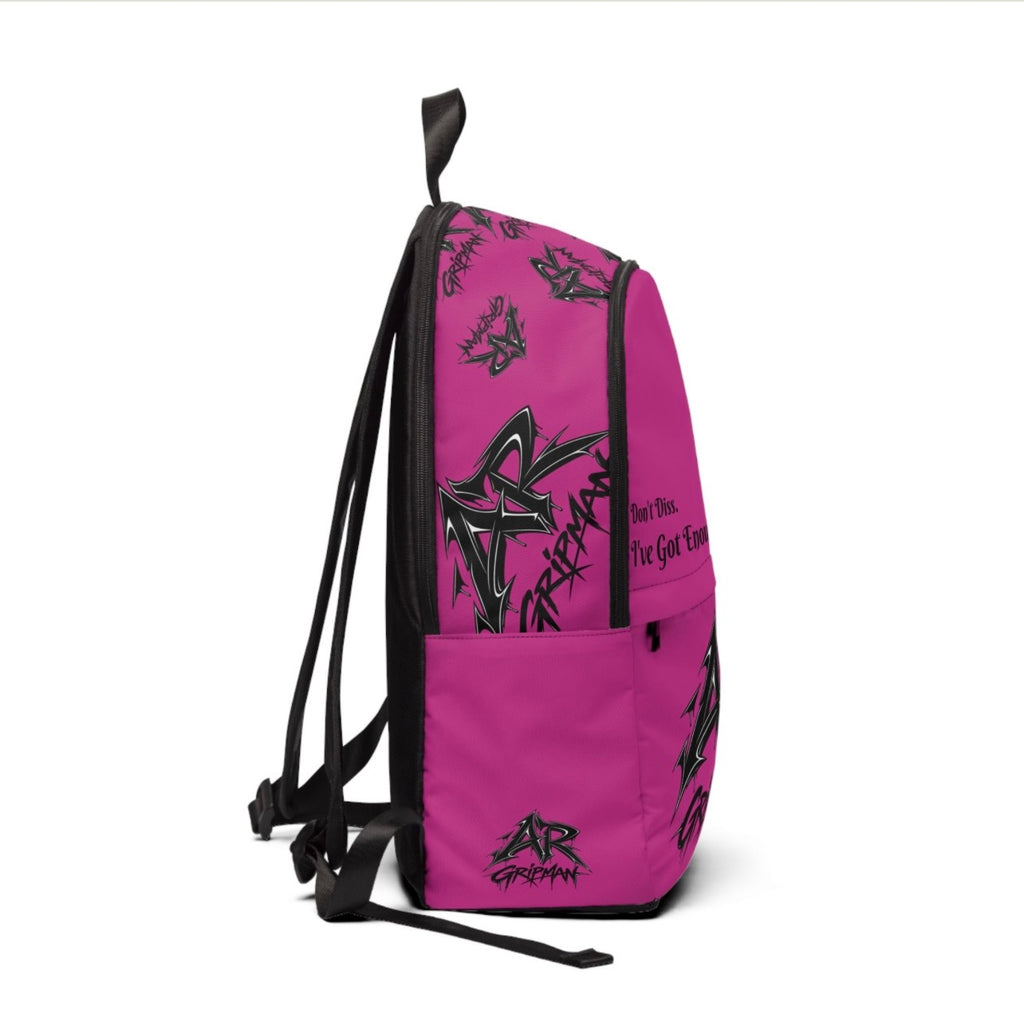 Pink Backpack Unisex by - AR GRIPMAN